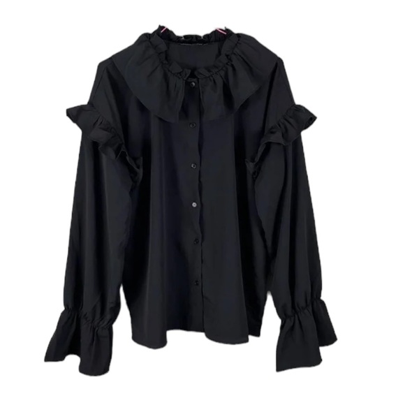 Walter Baker Ruffle Front Shirt - Picture 2 of 7